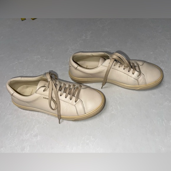 Saint Laurent Andy Low Top Brooklyn Sneakers in Dark Coquille - Picture 5 of 8